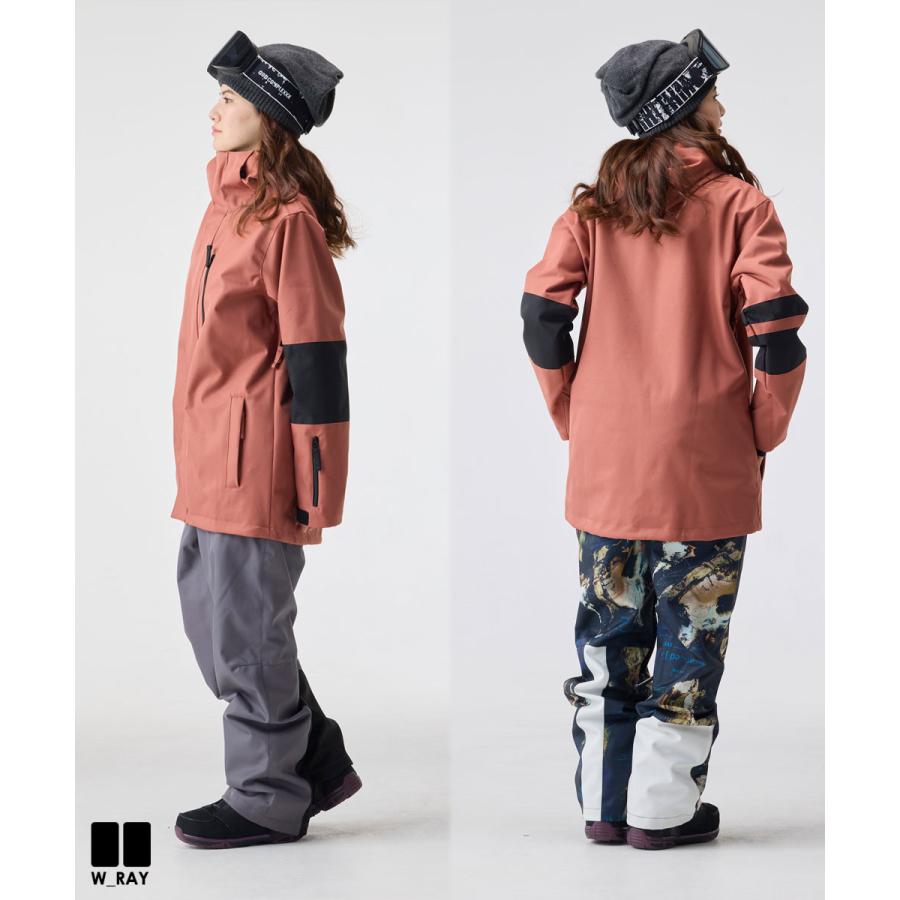 リアリズム スノーボード ウェア レディース 上下 セット スノボ