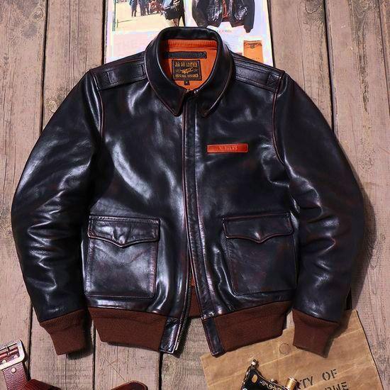 少量生産 本革/レザージャケット メンズ 革ジャン A-2 フライト