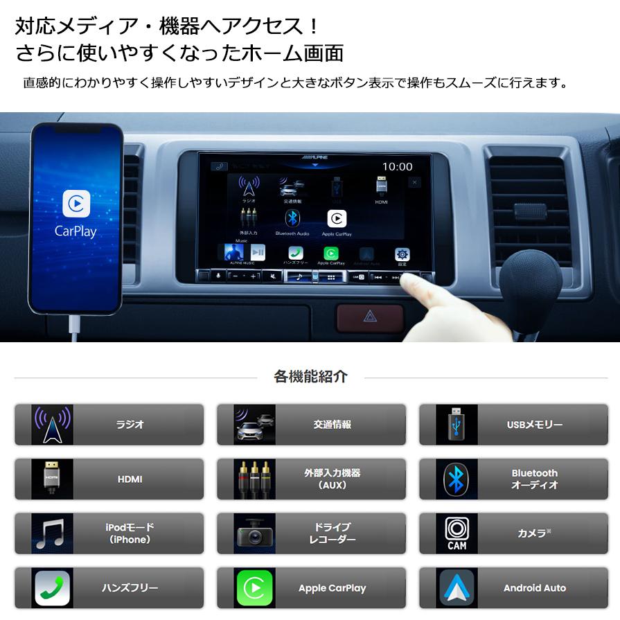 ALPINE（アルパイン） DA7Z 7型 DA apple CarPlay/androidauto対応USB