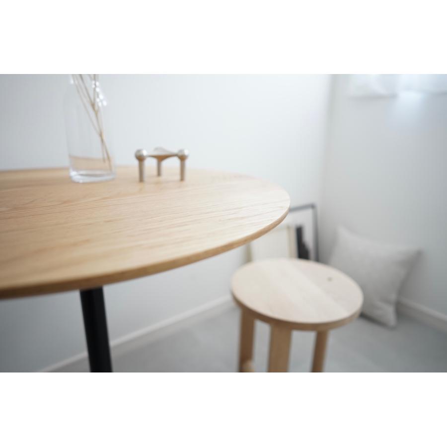 カフェテーブル 丸 70cm 北欧 おしゃれ 2人 1人 オーク 無垢