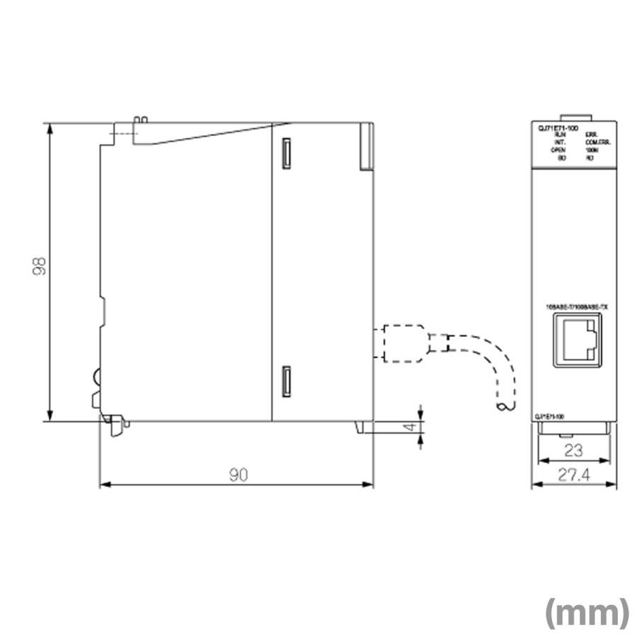 三菱電機（MITSUBISHI ELECTRIC） QJ71E71-100 Ethernetインタフェース