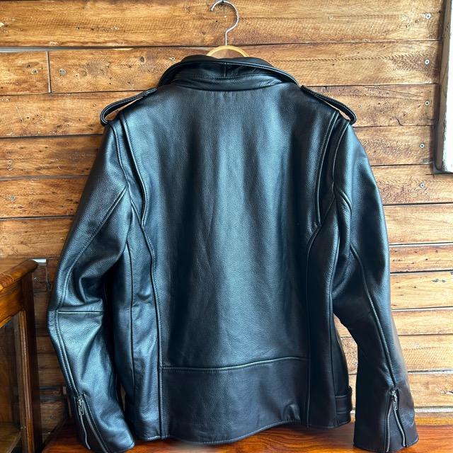 TOPANGA Men's ダブルライダースレザージャケット L XL XXL ベルト付き