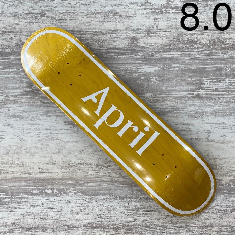 APRIL（エイプリル） デッキ APRIL DECK 8.0 インチ OG LOGO YELLOW