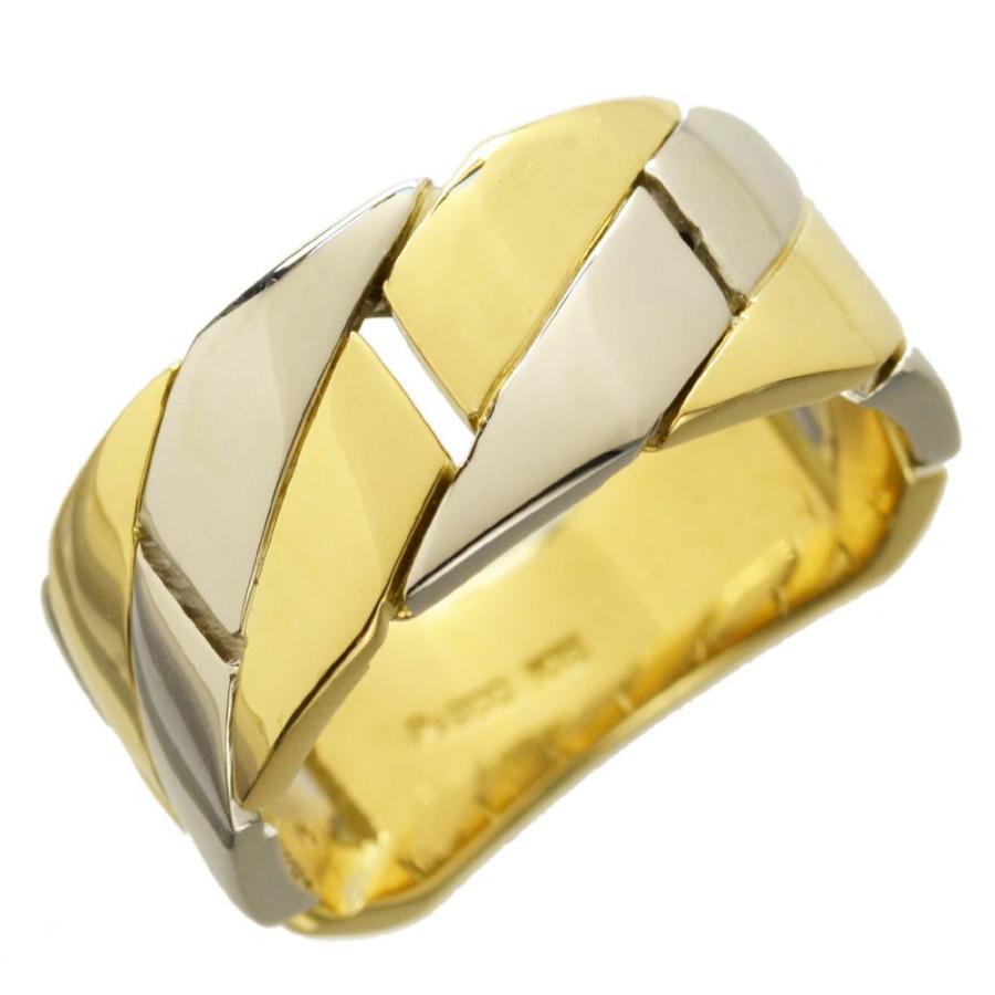 喜平リング 18金 指輪 メンズ K18 18k ゴールド プラチナ コンビ 地金