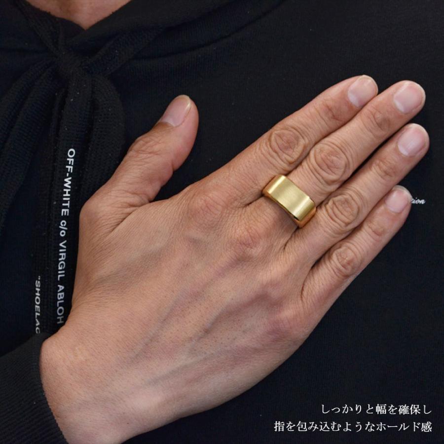 18金 印台 リング 指輪 メンズリング K18 18k ゴールド 印台リング