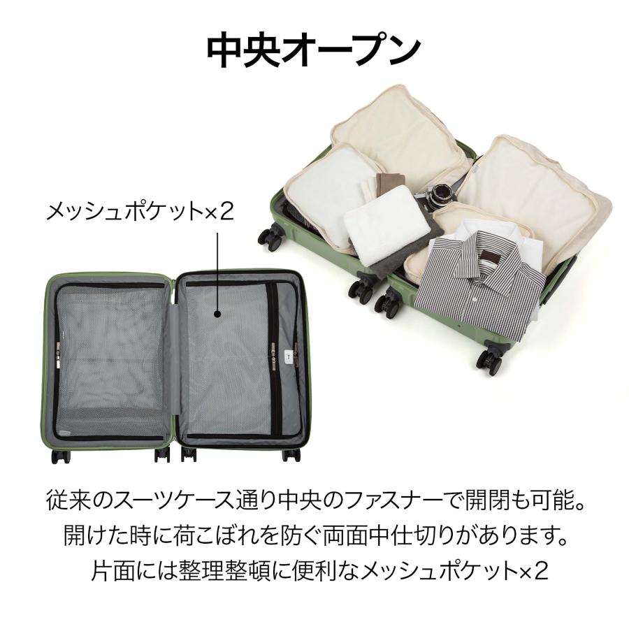 ace. スーツケース ディフェレンス エース フロントオープン