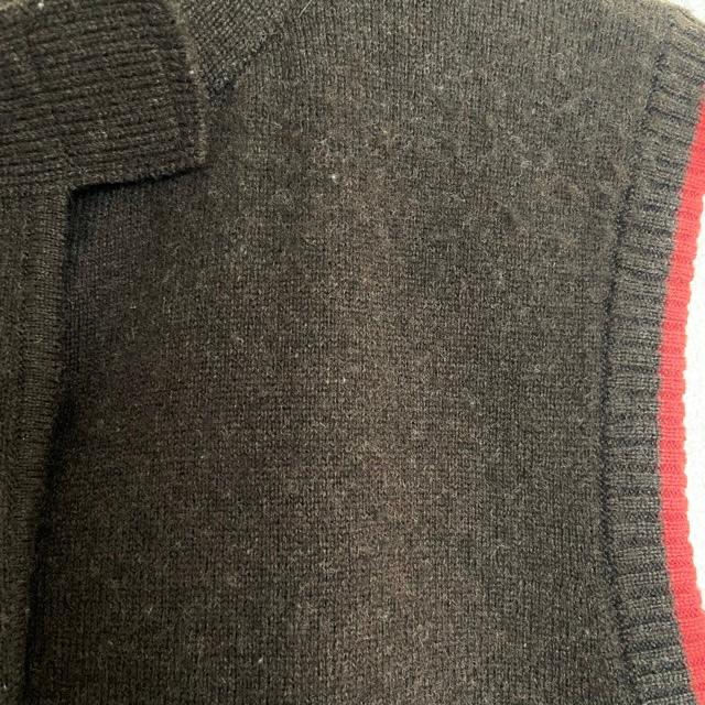 wnc SALE パーリーゲイツ PEARLYGATES ベスト ジレ 1 茶 赤 ニット