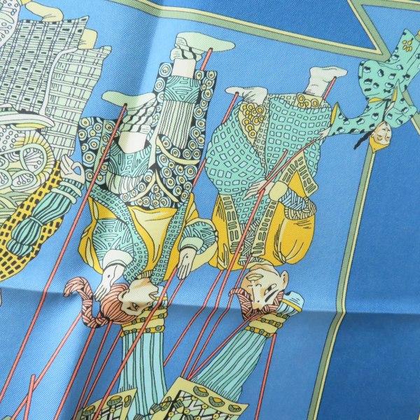 HERMES（エルメス） #apzs スカーフ カレ90 LE TEMPS de MARIONNETTES