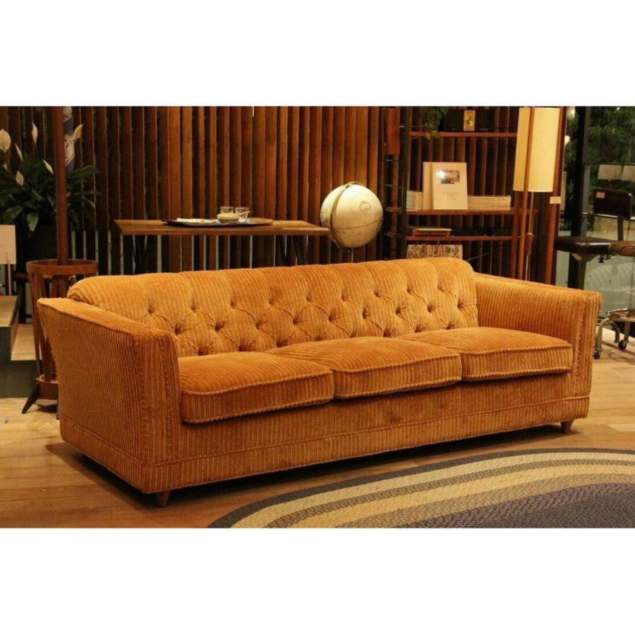 ACME Furniture（アクメファニチャー） LAKE WOOD SOFA 3P MUSTARD