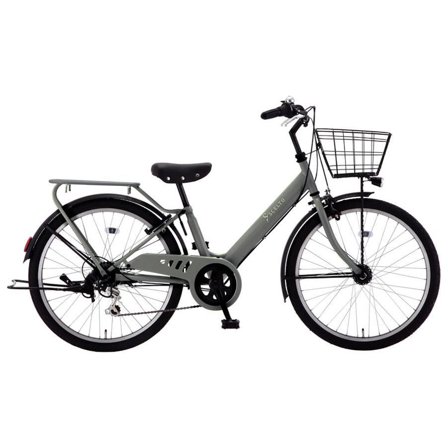 サカモトテクノ シェルト 24インチ 外装6段変速 LEDオートライト