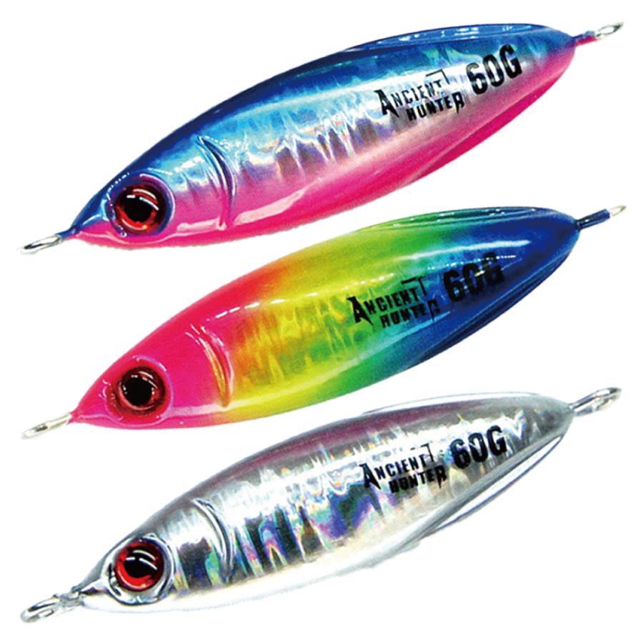 メタルジグ 60g 65mm ジギンガーZ micro BOMB ゼブラグロー 左右非対称