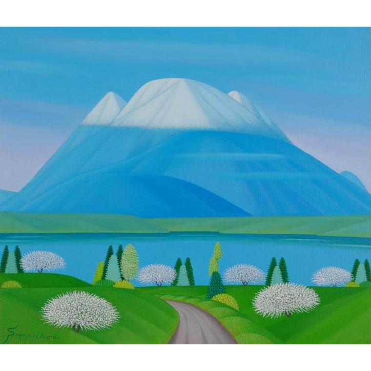 大分県玖珠郡九重町 絵画 風景画 九重山 インテリア プレゼント 油絵