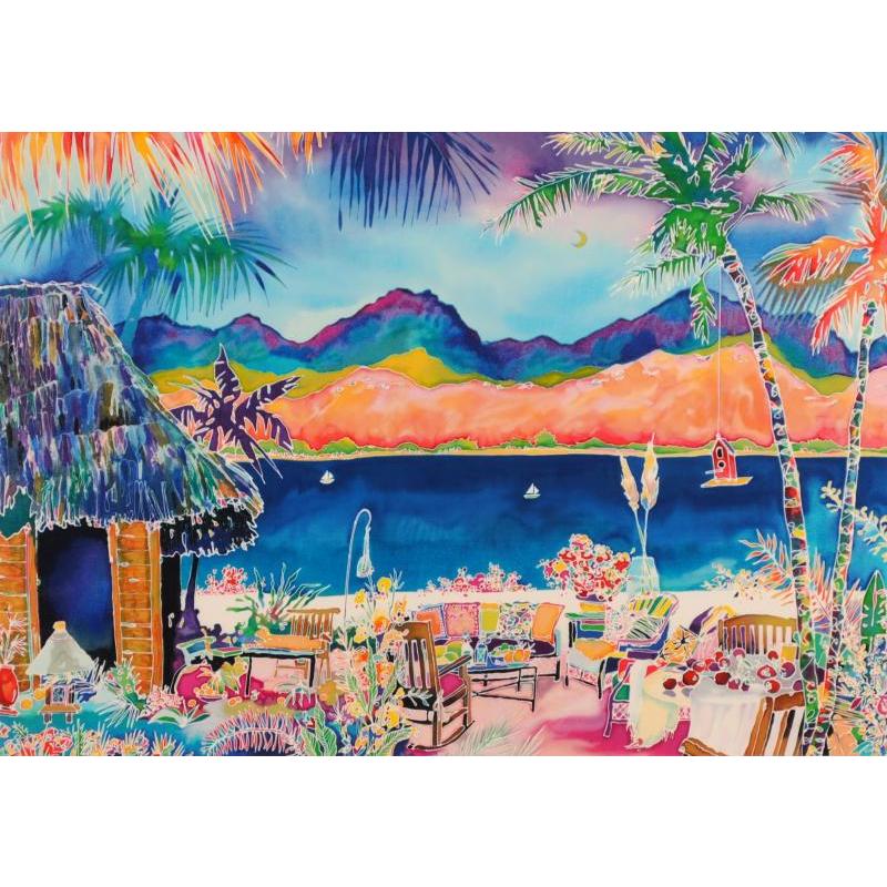 ジェニファー・マークス ポメグラネイトコーヴ 海 絵画 風景画 シルク