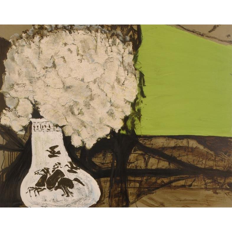 三岸節子 花 ヴェロンにて 1989.6 絵画 抽象画 インテリア リトグラフ