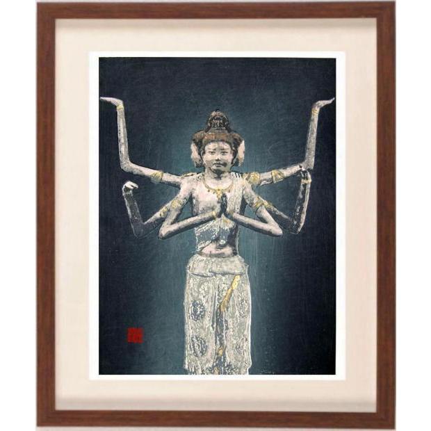 宮本秋風 阿修羅像 インテリア 絵画 和風 木版画 プレゼント
