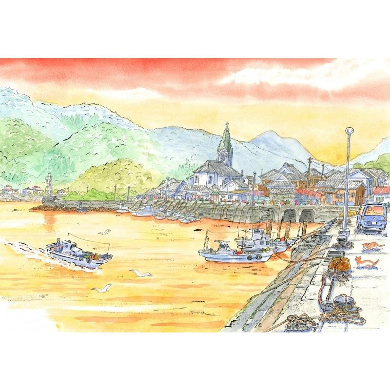 熊本 絵画 風景画 天草 絵 世界遺産 水彩画 ジークレー 版画 内藤謙一