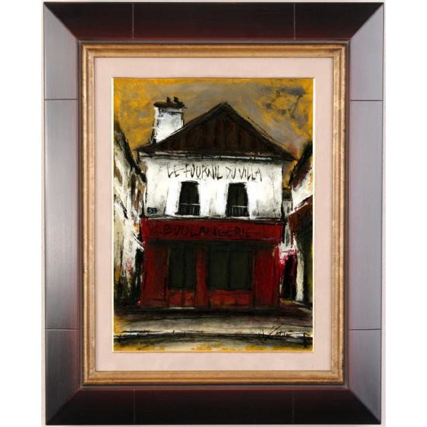 パリ 絵画 風景画 フランス 油絵 油彩画 中野克彦「モンマルトルのパン