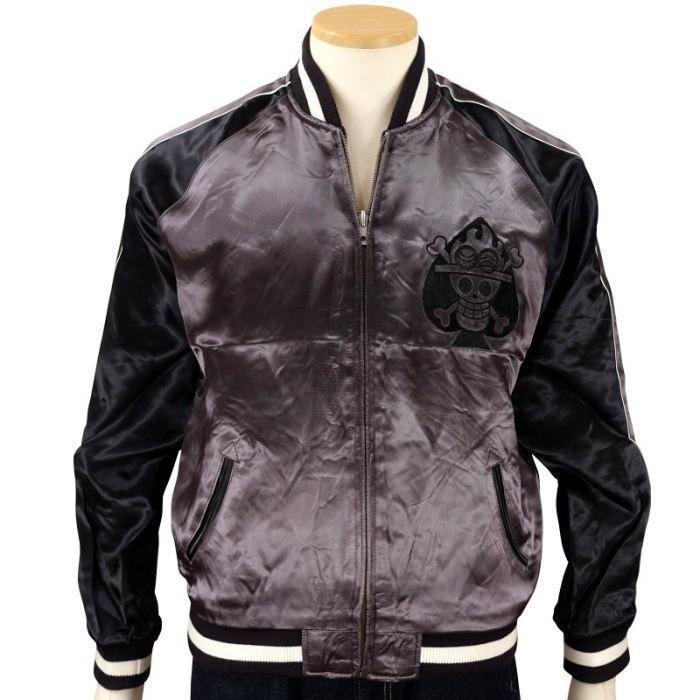 ワンピース 火拳のエース刺繍スカジャン 【ONE PIECE × Switch