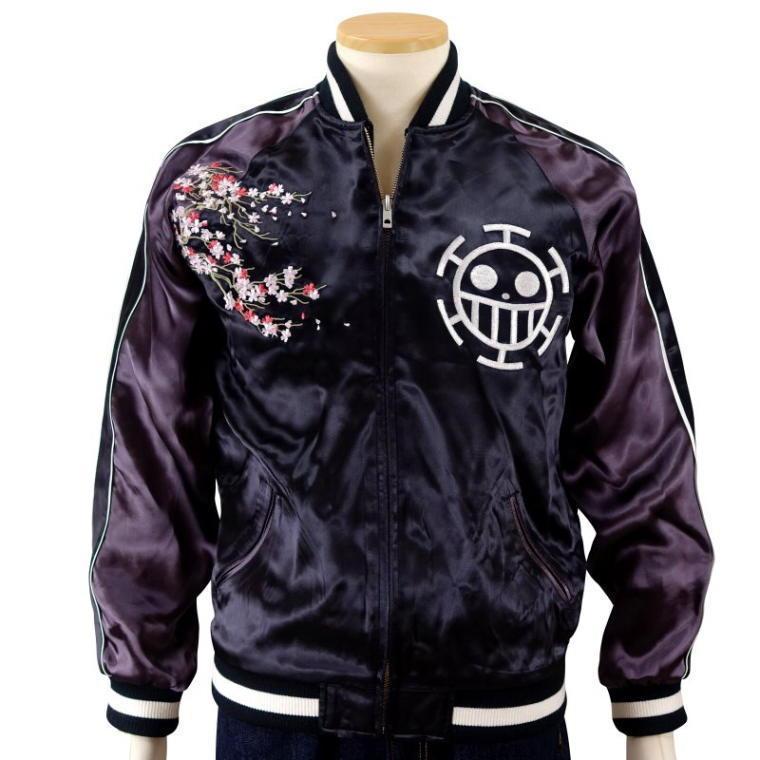 ワンピース トラファルガー・ロー刺繍スカジャン【ONE PIECE × Switch