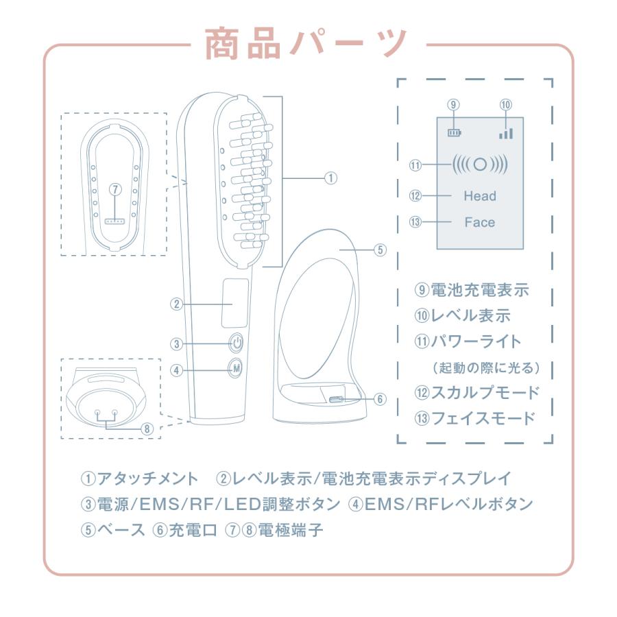 WAVEWAVE スカルプブラシプレミアム 電気ブラシ EMS 頭皮ケア フェイス
