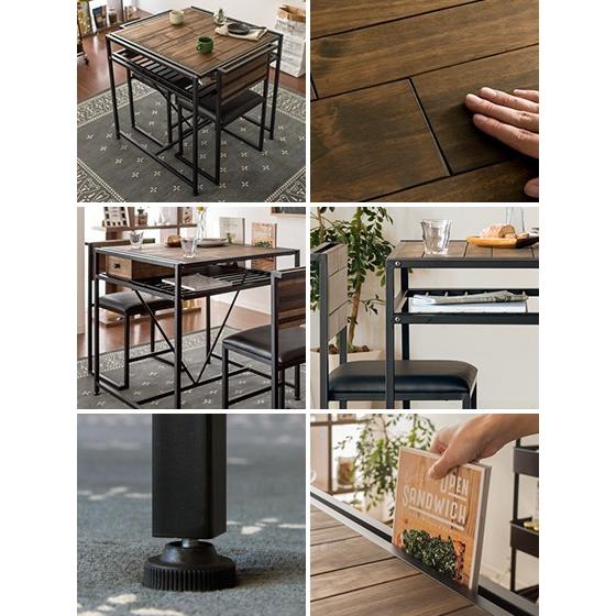 B.Bファニシング ダイニングテーブル おしゃれ 2人用 単品 木製