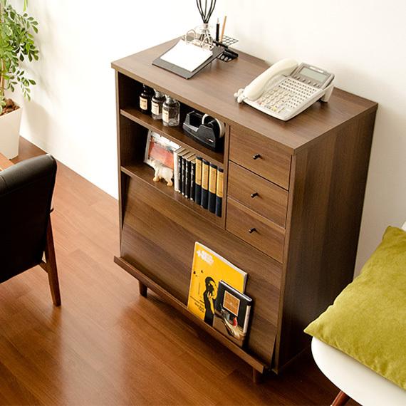 エア・リゾーム 電話台 本棚 おしゃれ ルーター収納 fax台 ファックス