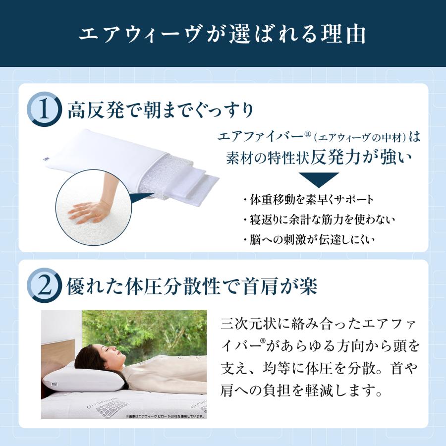 エアウィーヴ（airweave） ピロー S-LINE 枕 まくら 洗える 肩こり 高