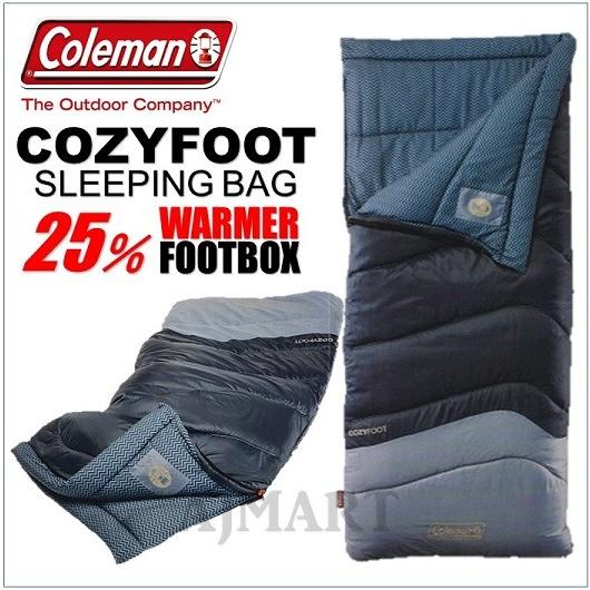 コールマン寝袋 コージーフット Coleman COZYFOOT ブルー系 封筒型寝袋