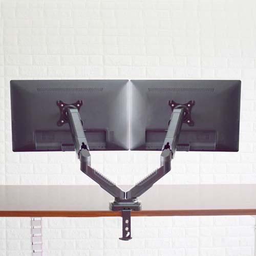 ルーメン Lumen MA-GS207BK ガススプリング式 2面液晶ディスプレイ