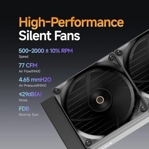 Ocypus Iota L36 CPUクーラー 水冷、デジタルディスプレイ、360MM AIO