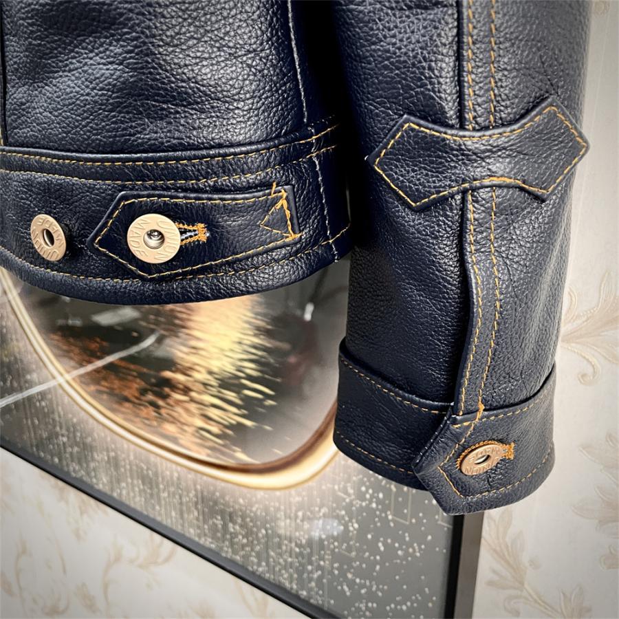 20%off レザージャケット EU製 Uaboni*Paris*ユアボニ 牛革 重厚 個性