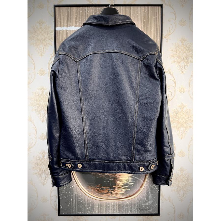 20%off レザージャケット EU製 Uaboni*Paris*ユアボニ 牛革 重厚 個性