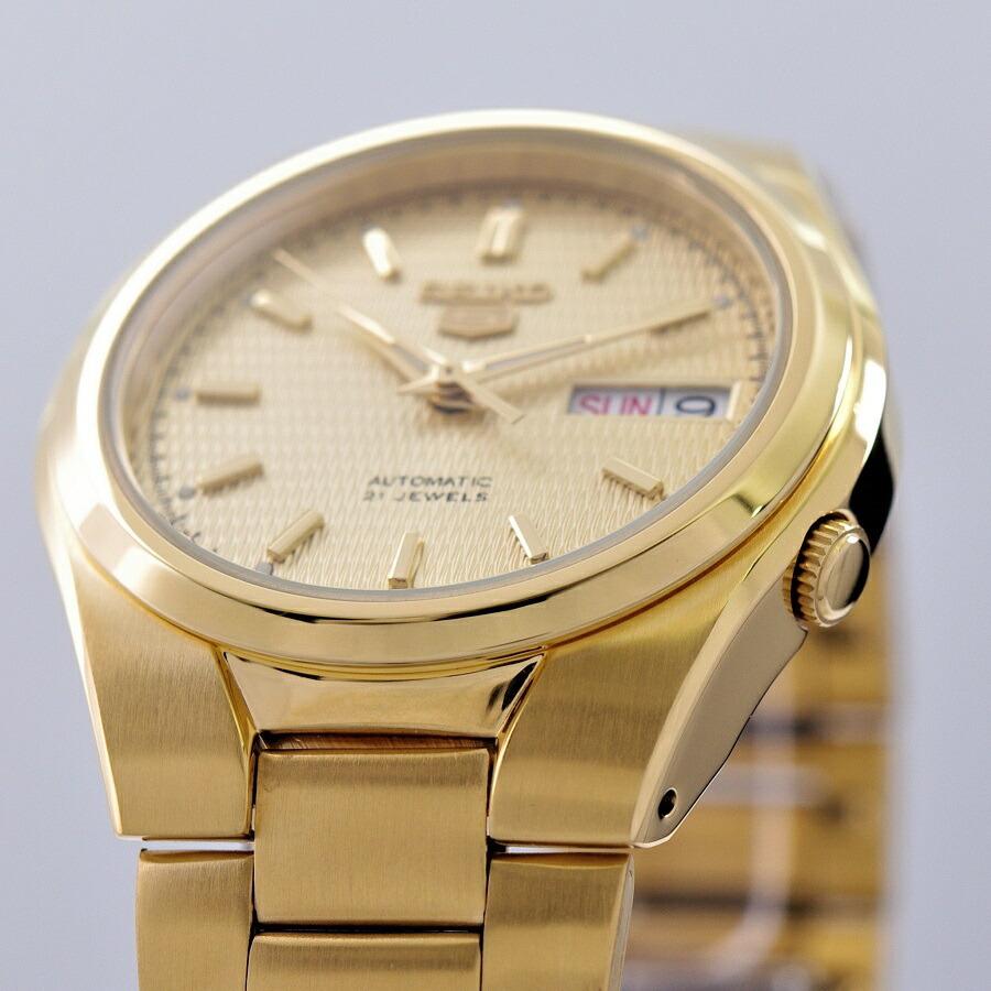 Seiko 5 セイコー SEIKO 腕時計 機械式 自動巻き ゴールド文字盤 海外