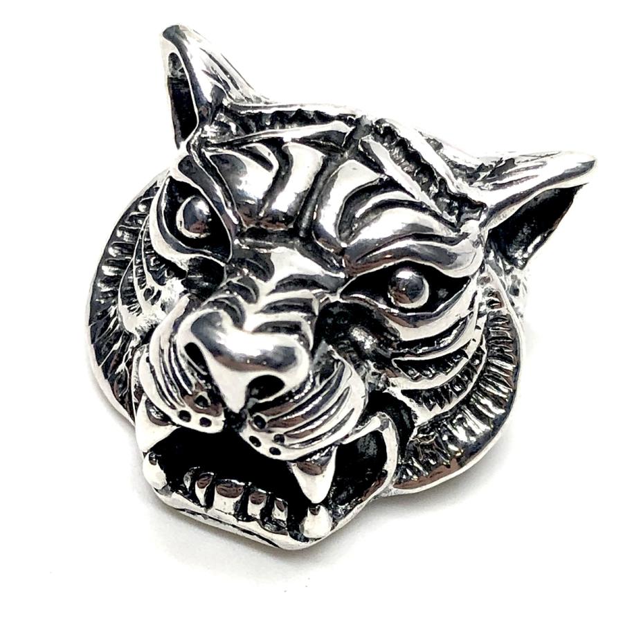 シルバー コンチョ 虎 トラ タイガー メンズ レディース 飾りボタン
