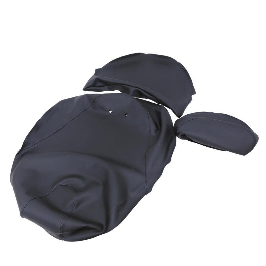 マジェスティ 250 (4D9 SG20J) 3点セット シートカバー 黒 純正シート