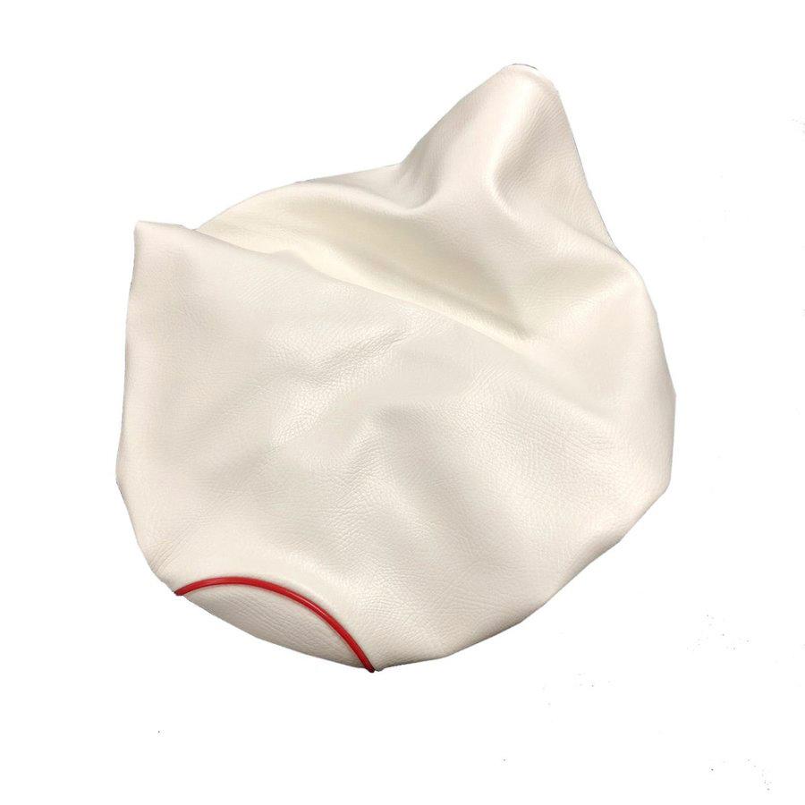 ディオ Dio(AF18/AF25) シート/カバー/生地/表皮 白生地・赤パイピング