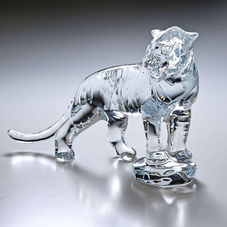 バカラ（Baccarat） クリスタル フィギュア 干支 寅 トラ ベンガル