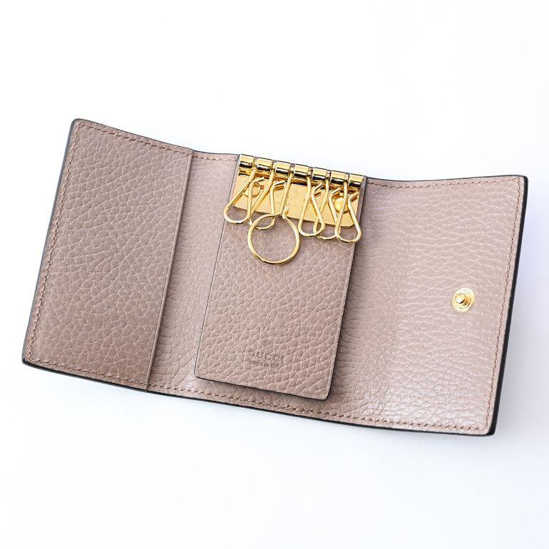 GUCCI（グッチ） キーケース プチ マーモント ダラーカーフ ダブルG