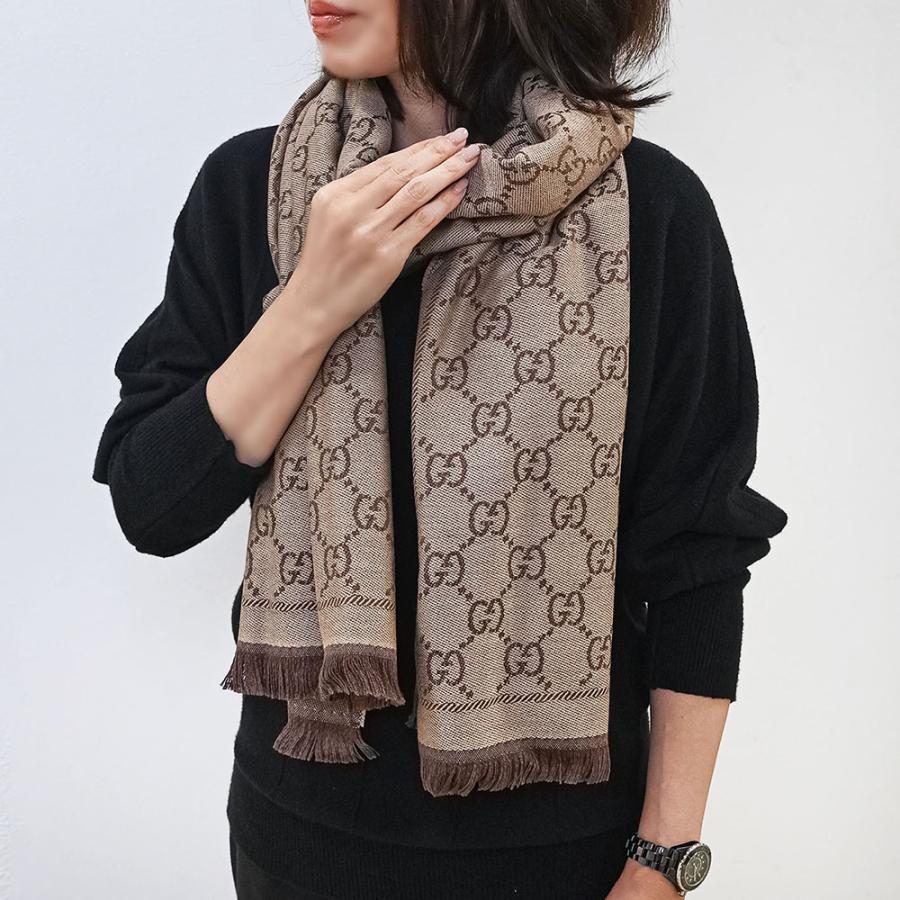 GUCCI（グッチ） ストール マフラー メンズ レディース 男女兼用 GG柄