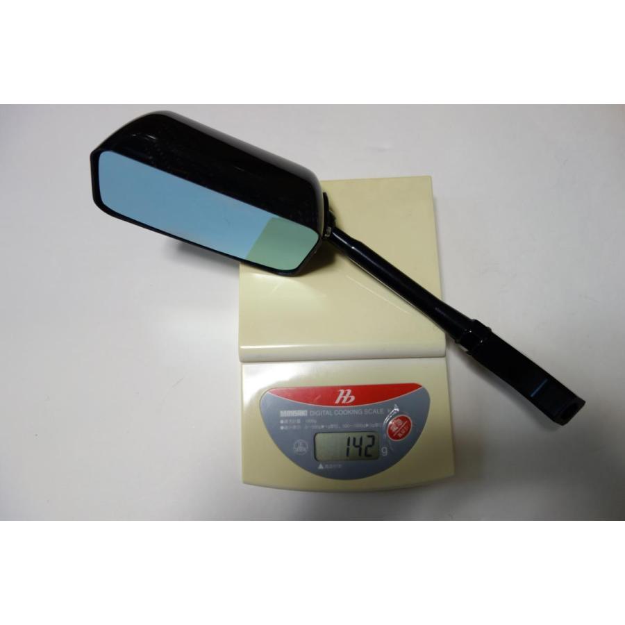 SIMOTA正規品】カーボンバックミラー 【135mm・ブルーレンズ】 正ネジ