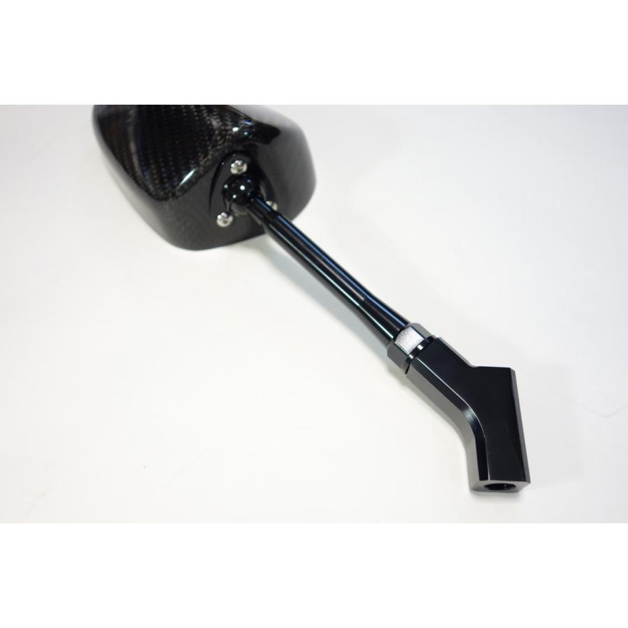 SIMOTA正規品□カーボンバックミラー【135mm・ブルーレンズ】 正ネジ