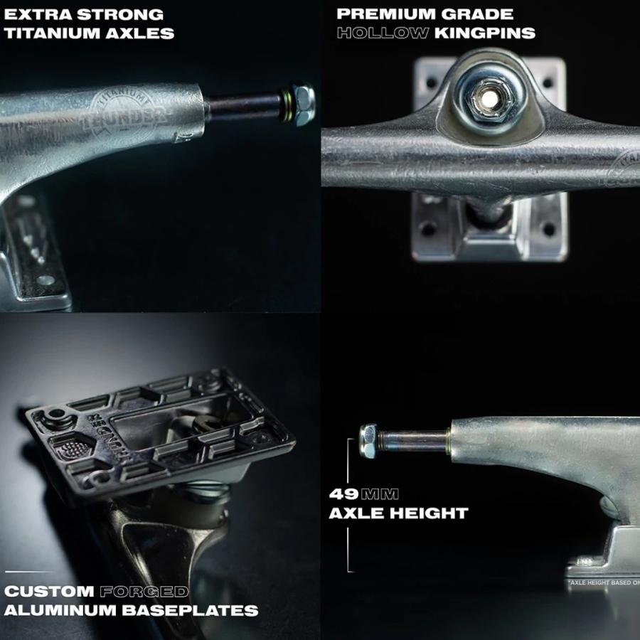 THUNDER サンダー TITANIUM 3 LIGHTS 148HI スケートボード トラック