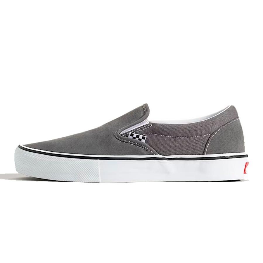 VANS（ヴァンズ） VANS SKATE SLIP-ON (スリッポン) PEWTER/WHITE