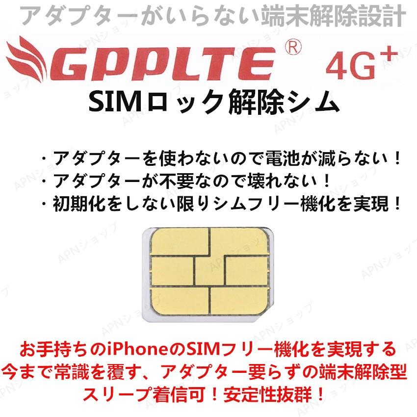 SIMフリー機化】【全iOS対応】GPPLTE SIMロック解除シム iPhoneXS MAX