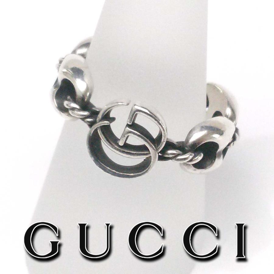 GUCCI（グッチ） 【美品】グッチ ダブルGマリーナチェーンリング