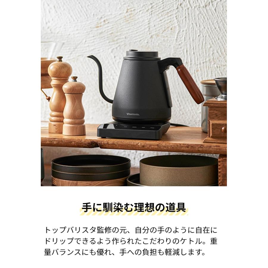 ビタントニオ（Vitantonio） 電気ケトル 温調ドリップケトル アクティ2