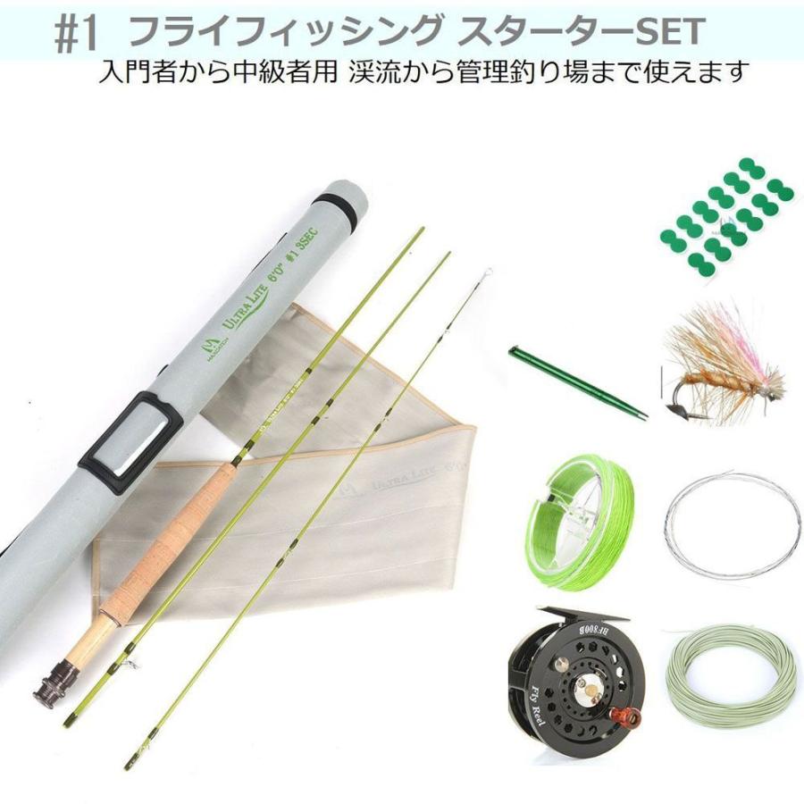 フライフィッシング 入門セット #1 フライロッド フライリール フライ