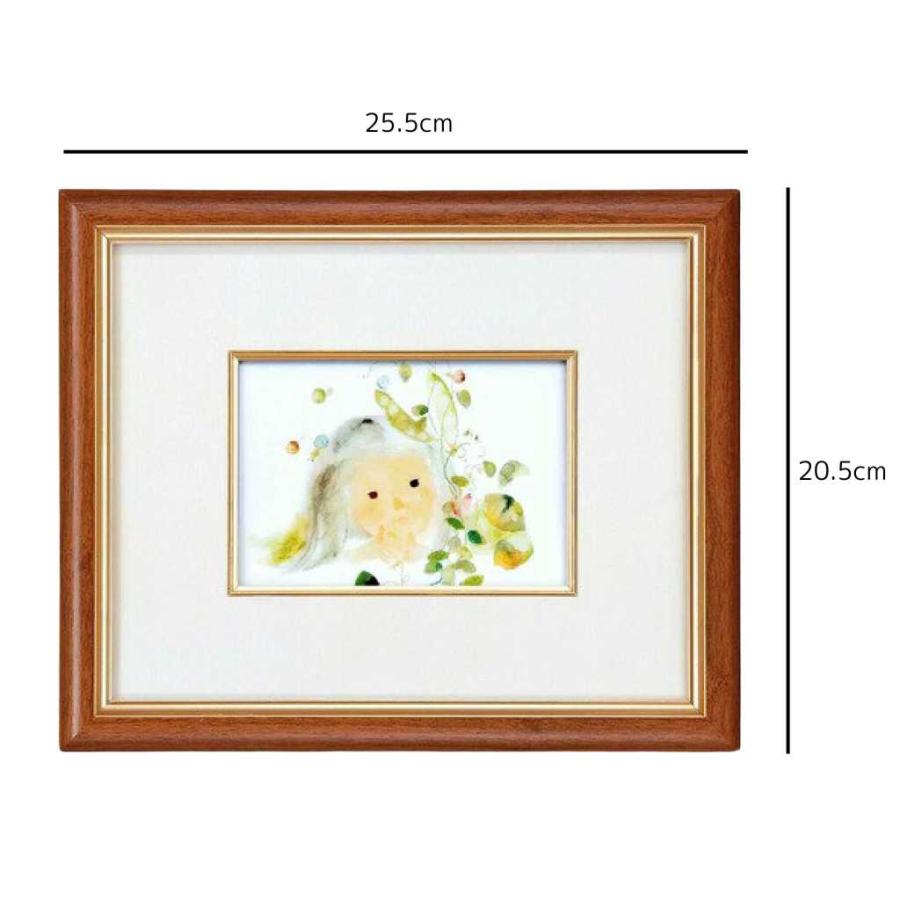 いわさきちひろ 絵画 5粒のエンドウ豆(ごつぶのえんどうまめ)壁掛け用