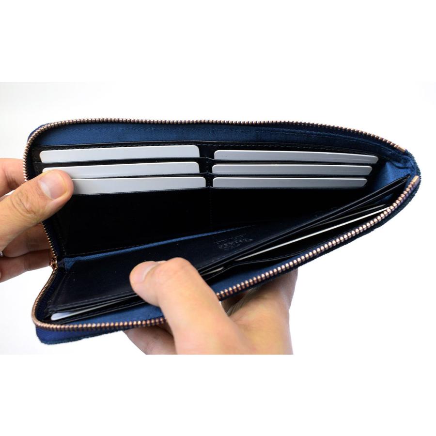 エレファントレザー 象革 長財布 L字ファスナー 薄型 ZOO ズー メンズ