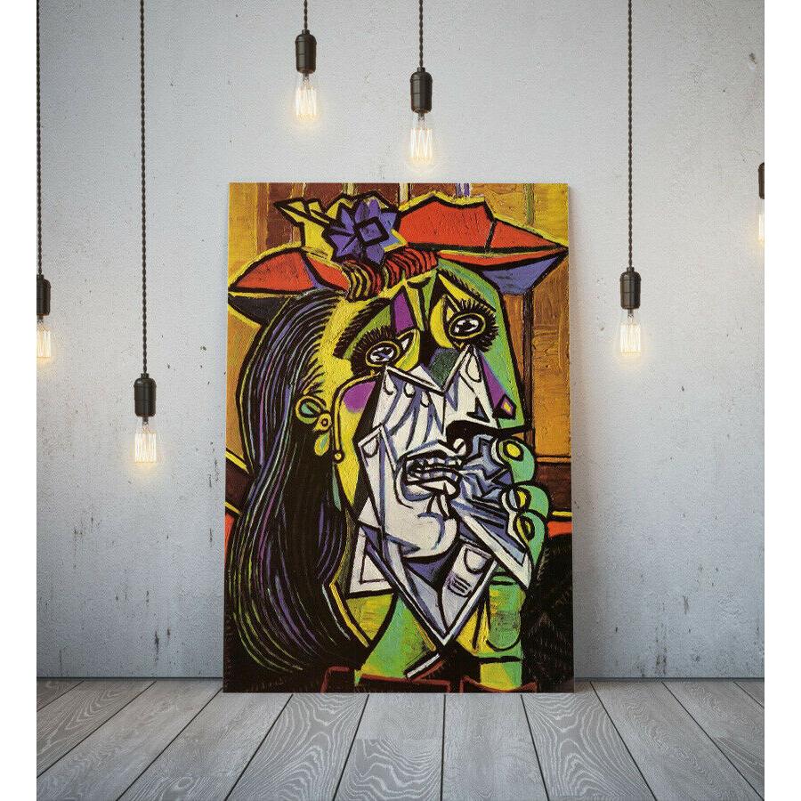 ピカソ 泣く女 高級 キャンバス フレーム 付き ポスター 絵 A1 モダン